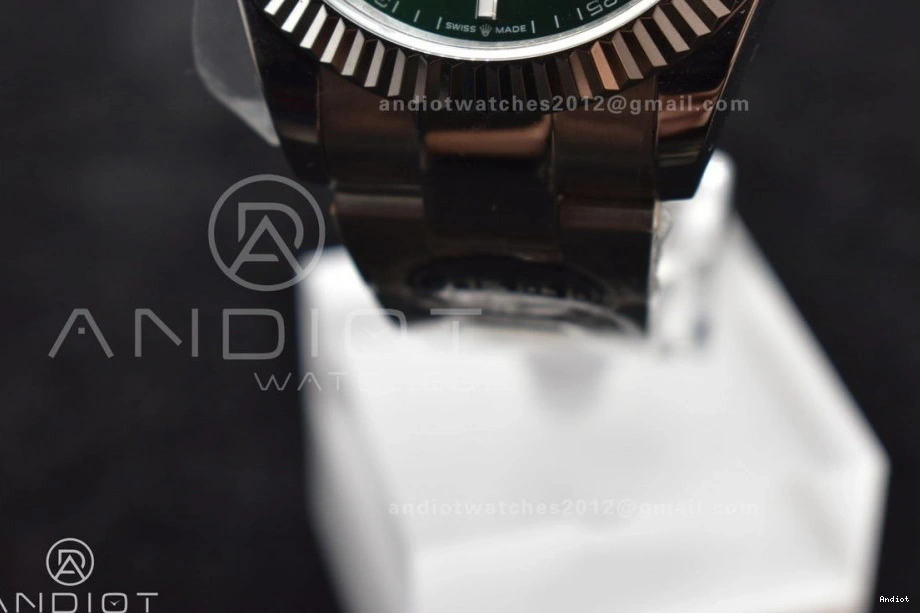 1:1 Dial Bracelet Green Steel 126334 on DateJust 904L Oyster Sundust Edition SA3235 DIWF Best 41 1108